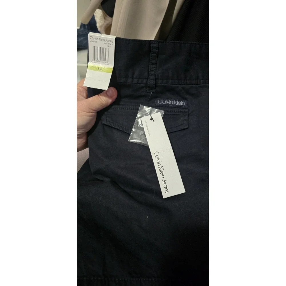 CALVIN KLEIN Jeans CK Black Cargo Shorts Sz 14 NWT‎